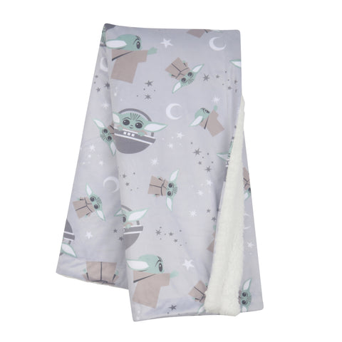 Star Wars Cozy Friends Grogu Fleece Baby Blanket by Lambs & Ivy