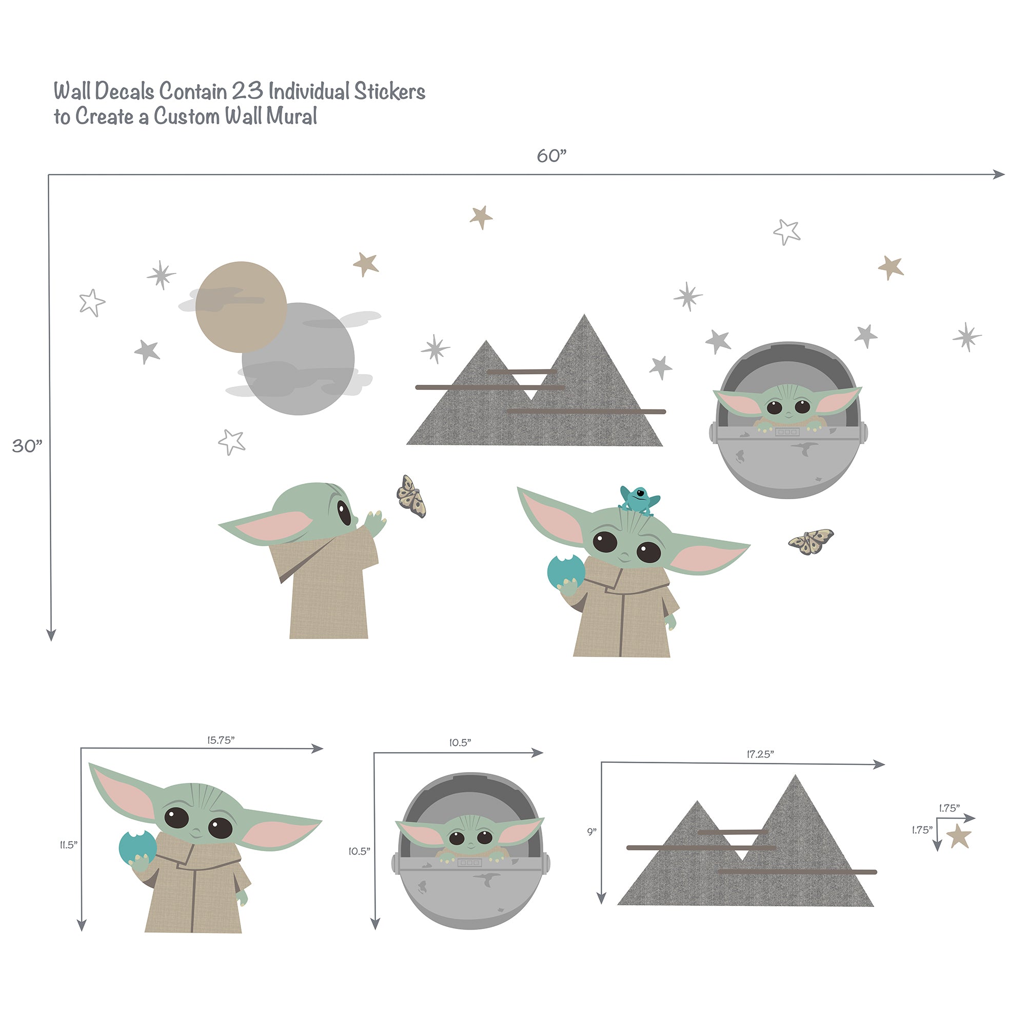 Star Wars The Child Wall Decals by Lambs & Ivy