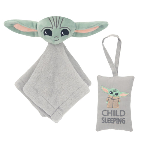 Star Wars Baby Yoda Lovey & Door Pillow Gift Set by Lambs & Ivy