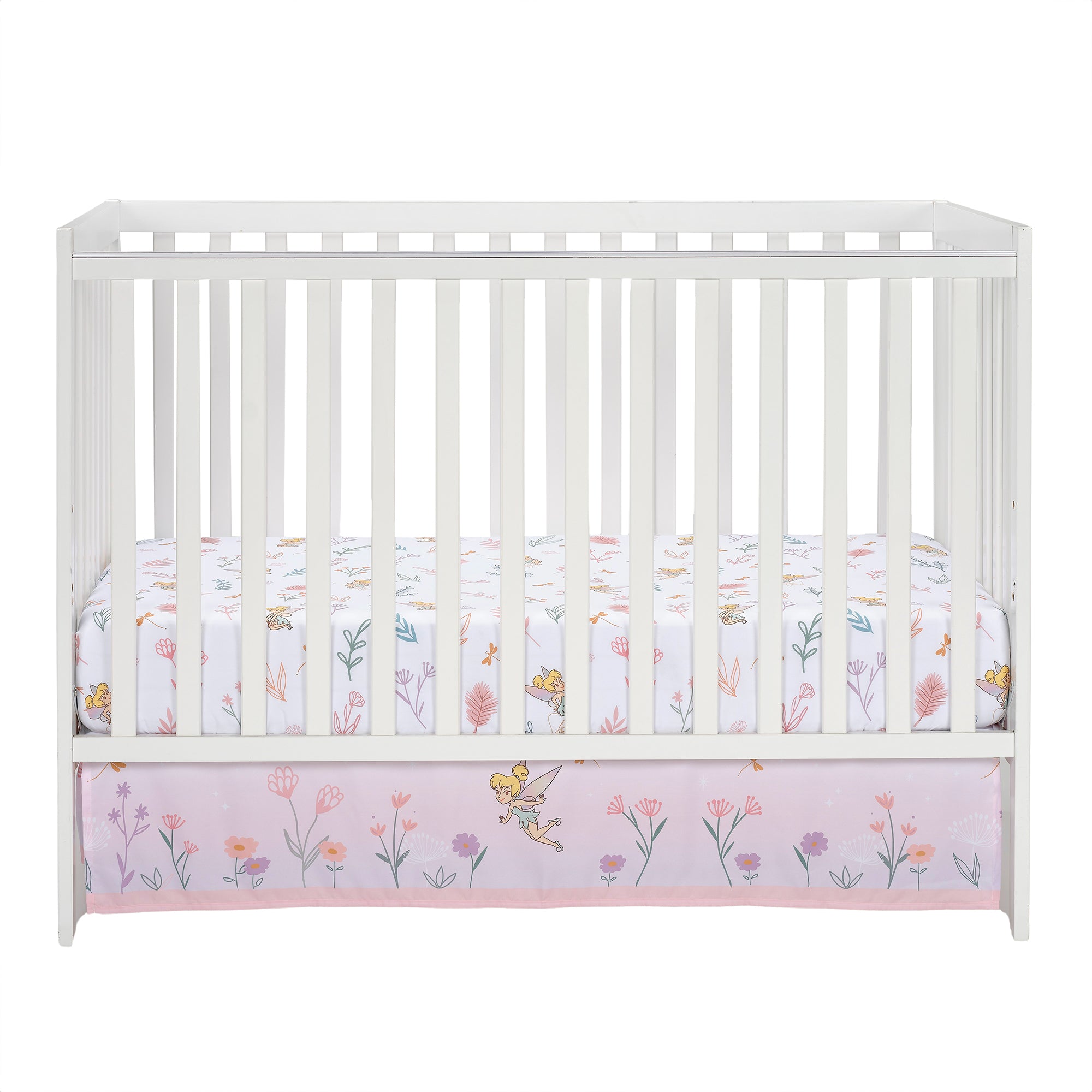 Disney Baby Tinker Bell 3-Piece Pink Fairy Baby Crib Bedding Set