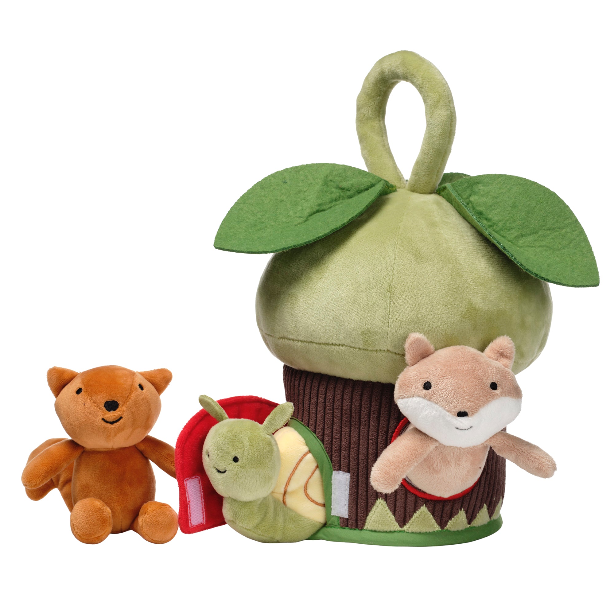 Treehouse Soft Plush Interactive Play Set with Stuffed Animal Toys