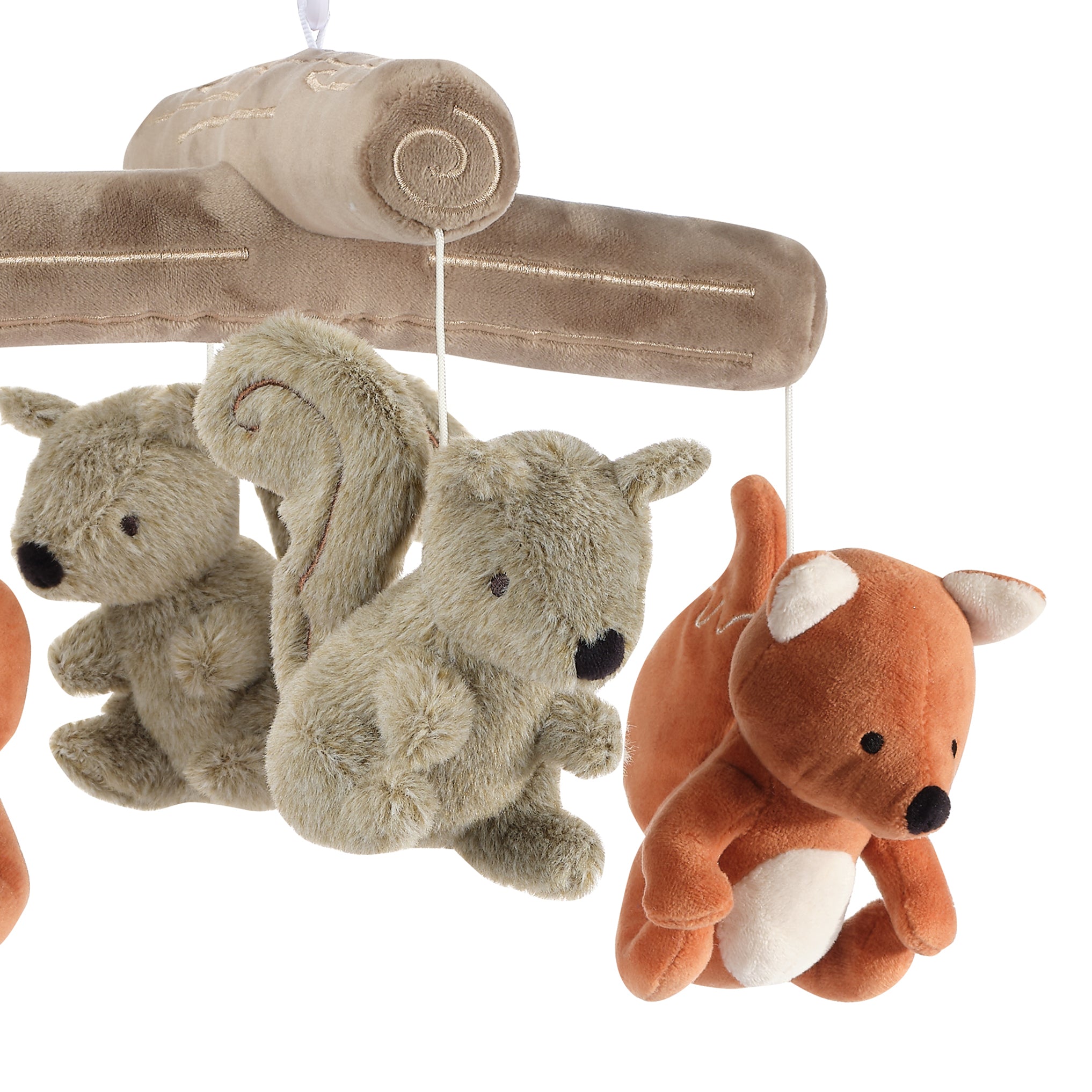 Treetop Fox & Squirrel Woodland Musical Baby Crib Mobile Soother
