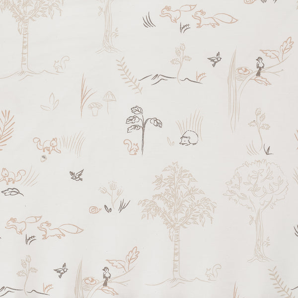 Treetop Fox Cotton Fitted Crib Sheet by Lambs & Ivy