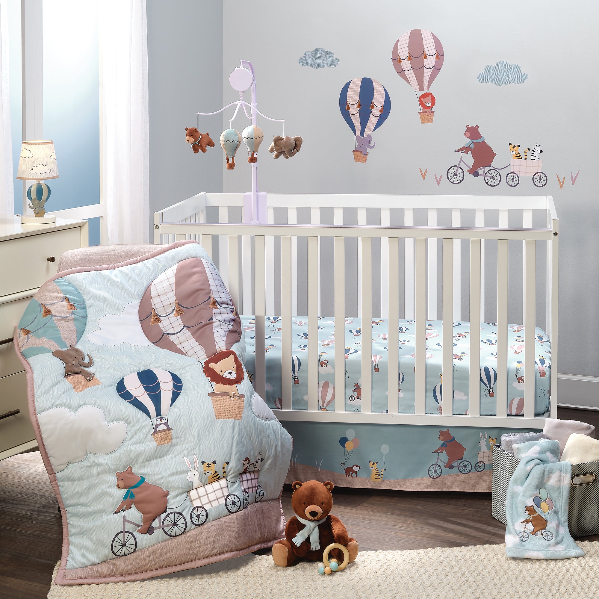 Up Up & Away Musical Baby Crib Mobile by Bedtime Originals