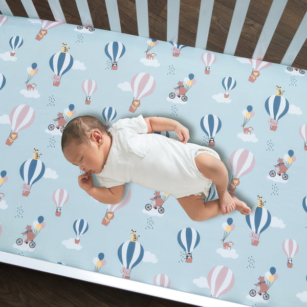Up Up & Away Fitted Crib Sheet by Bedtime Originals
