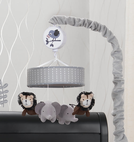 Urban Jungle Musical Baby Crib Mobile by Lambs & Ivy