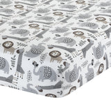 Urban Jungle Animal Fitted Crib Sheet by Lambs & Ivy