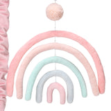 Watercolor Pastel Musical Baby Crib Mobile by Lambs & Ivy