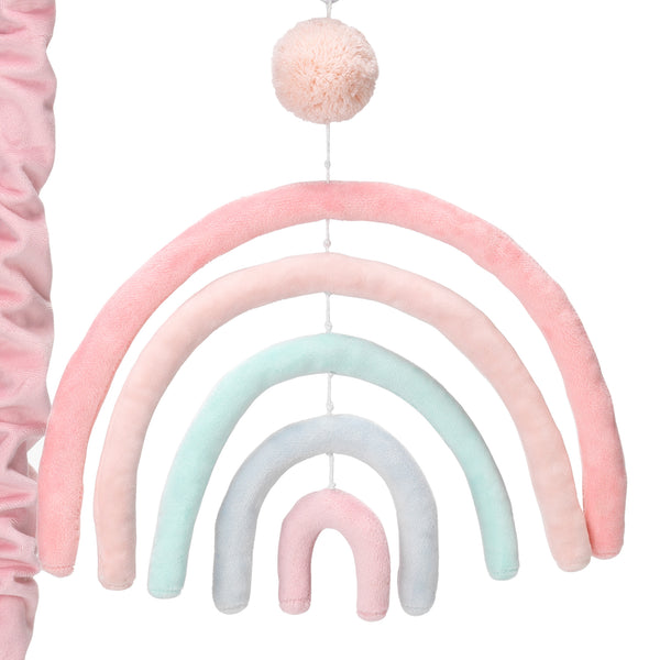 Watercolor Pastel Musical Baby Crib Mobile by Lambs & Ivy