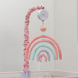 Watercolor Pastel Musical Baby Crib Mobile by Lambs & Ivy