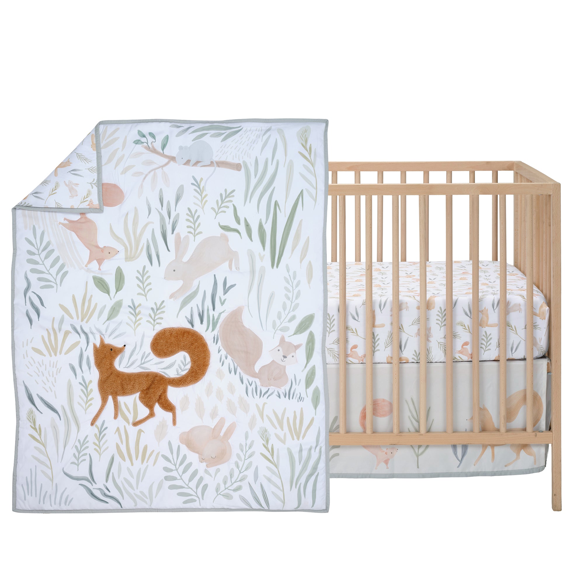 Whispering Woods 3-Piece Crib Bedding Set by Little Lambs & Ivy