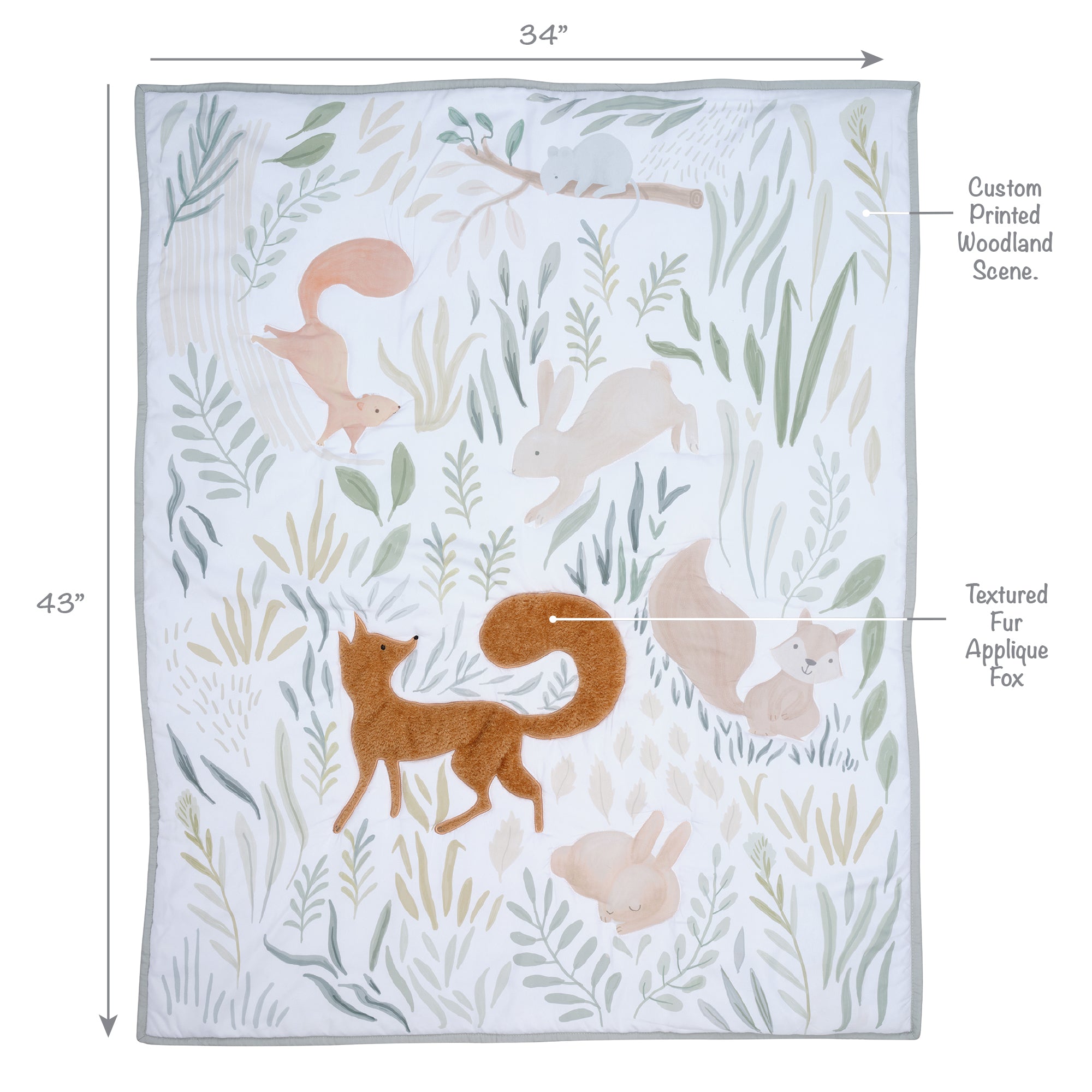 Whispering Woods 3-Piece Crib Bedding Set by Little Lambs & Ivy