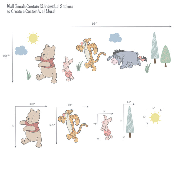 Disney Baby Winnie the Pooh & Friends Wall Decals/Stickers – Lambs & Ivy