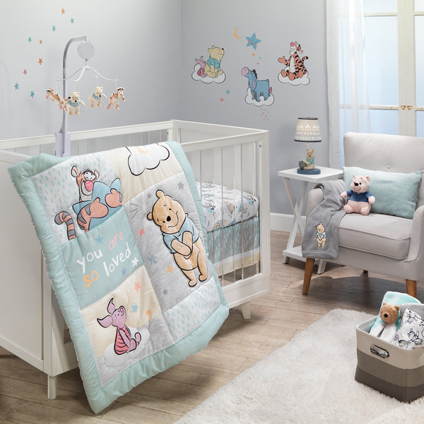 Winnie the Pooh Hugs Fitted Crib Sheet by Lambs & Ivy