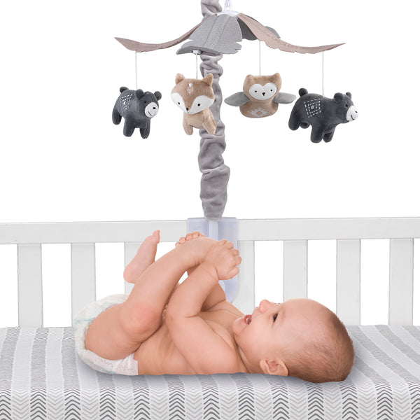 Woodland Forest Musical Baby Crib Mobile by Lambs & Ivy