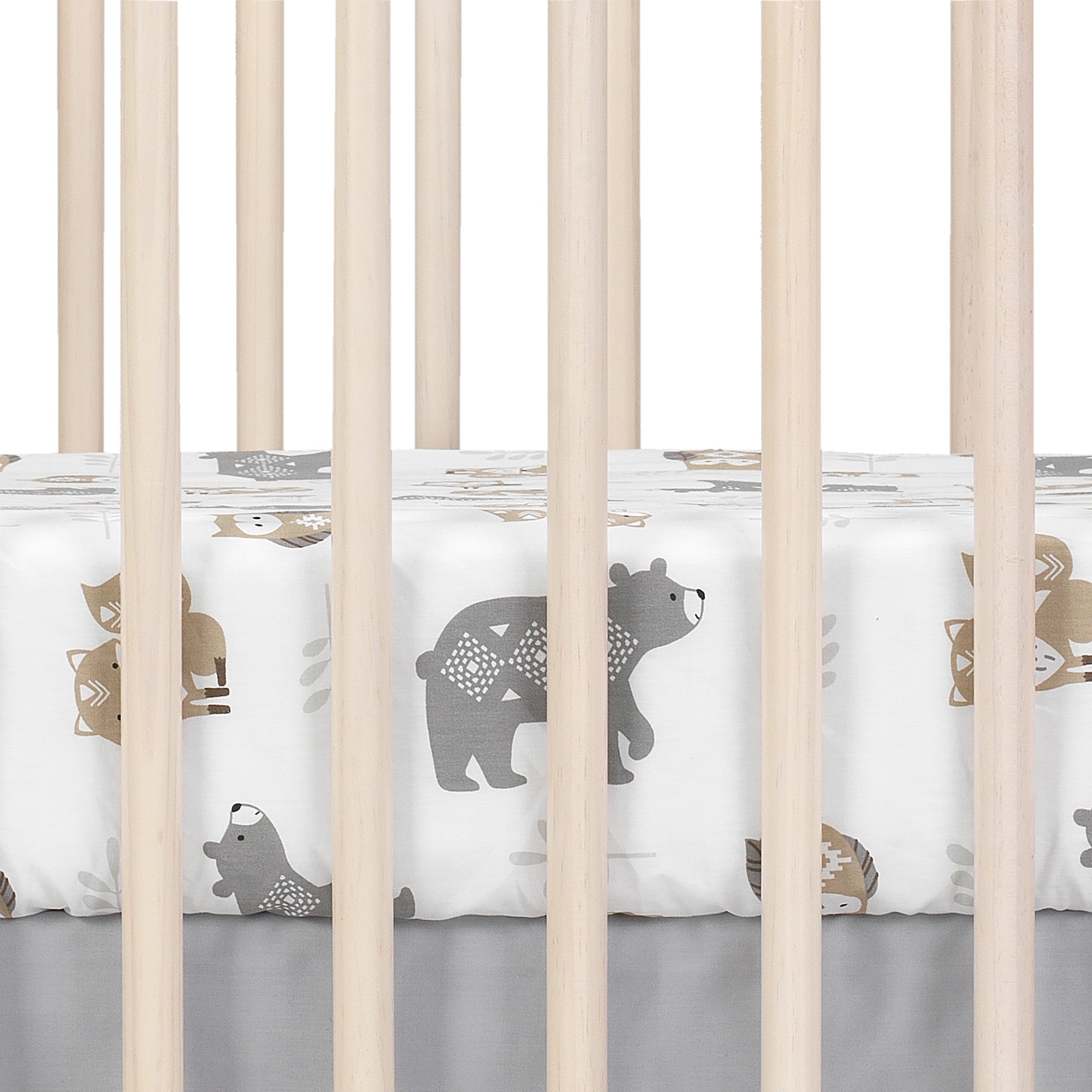 Woodland Forest Cotton Fitted Crib Sheet by Lambs & Ivy
