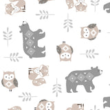 Woodland Forest Cotton Fitted Crib Sheet by Lambs & Ivy
