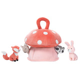 Plush Mushroom Playhouse Interactive Toy with Animals by Lambs & Ivy