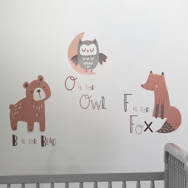 Animal Alphabet Wall Decals by Bedtime Originals