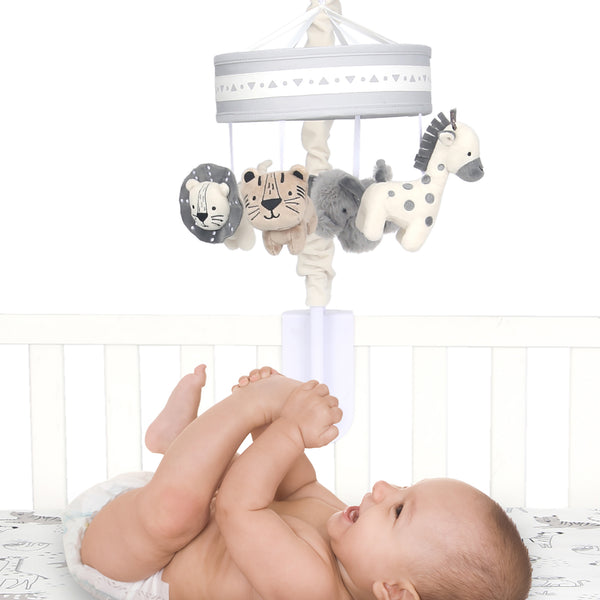 Animal Jungle Musical Baby Crib Mobile by Lambs & Ivy