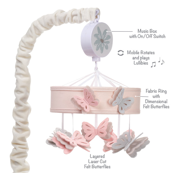 Baby Blooms Musical Baby Crib Mobile by Lambs & Ivy