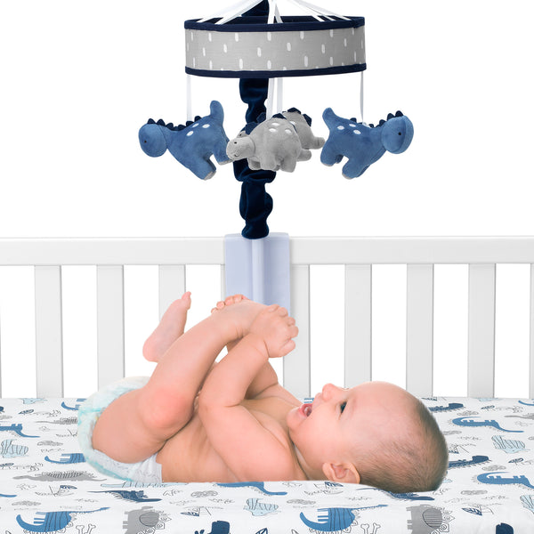 Baby Dino Musical Baby Crib Mobile by Lambs & Ivy