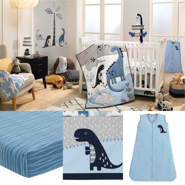 Baby Dino 6-Piece Crib Bedding Set by Lambs & Ivy