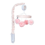 Signature Botanical Baby Pink Floral Musical Baby Crib Mobile