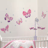 Butterfly Kisses Wall Decals by Bedtime Originals