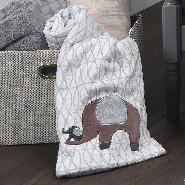 Elephant Love Baby Blanket by Bedtime Originals