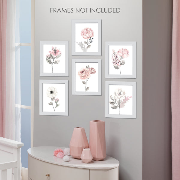 Watercolor Floral Unframed Wall Art by Lambs & Ivy