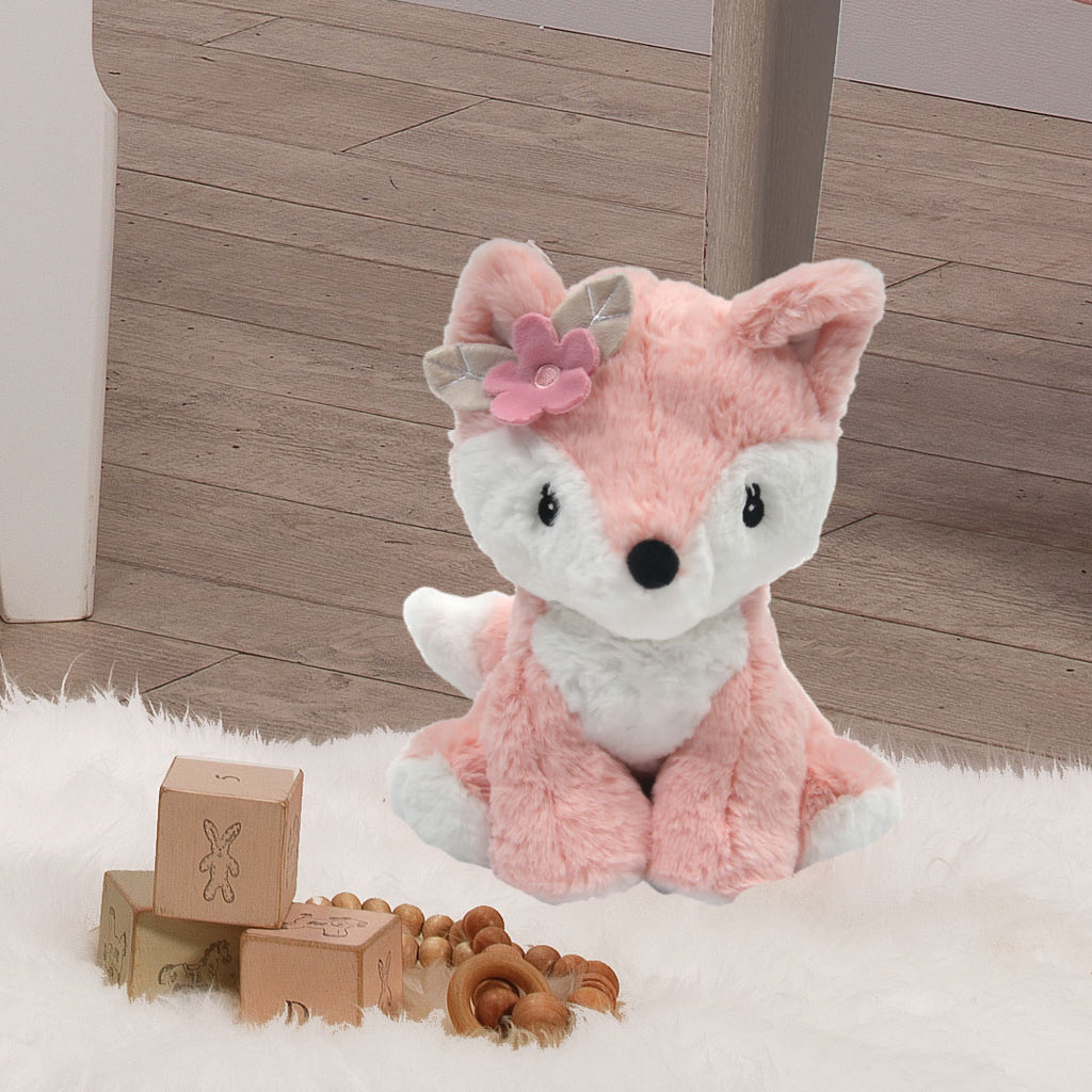 Friendship Tree Plush Pink Woodland Fox Stuffed Animal Toy