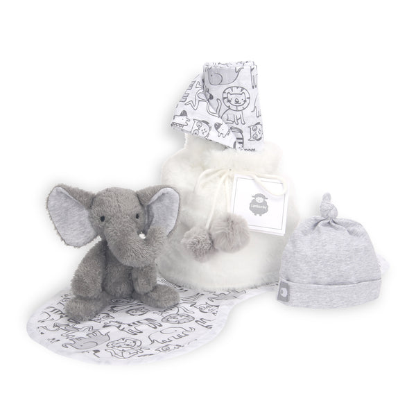 5 Piece Gray/White Baby Gift Set by Lambs & Ivy