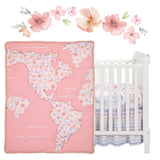 Girls Rule the World 4-Piece Crib Bedding Set by Lambs & Ivy