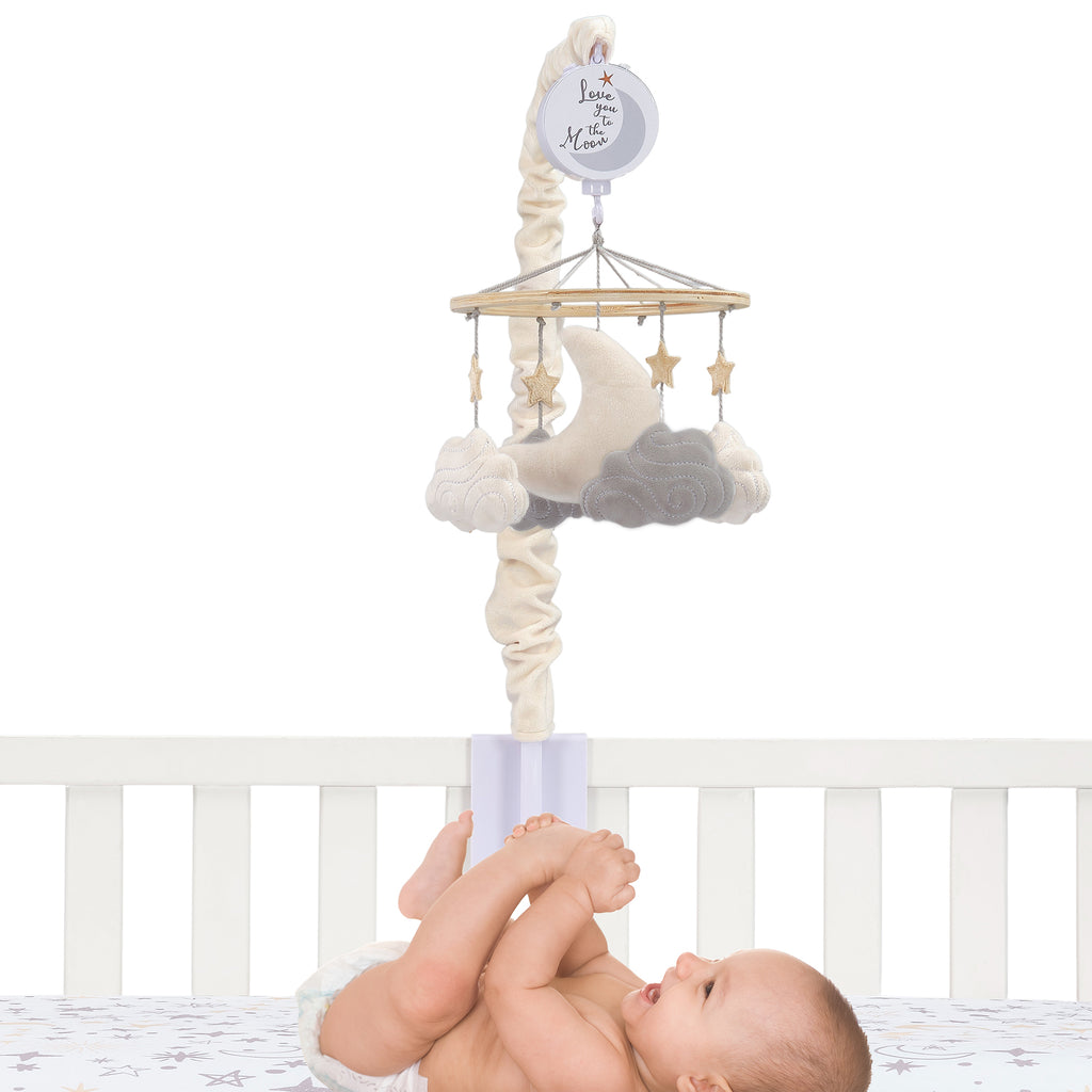 Moon & Stars Baby Crib Mobile – Cozy Nursery