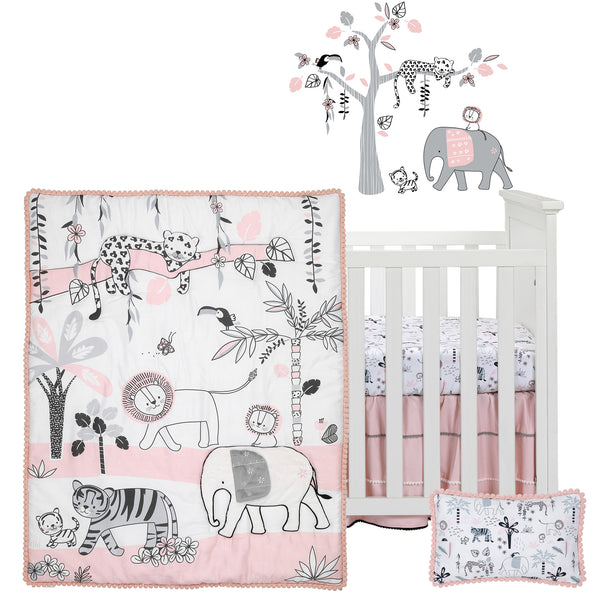 Happy Jungle 5-Piece Crib Bedding Set by Lambs & Ivy