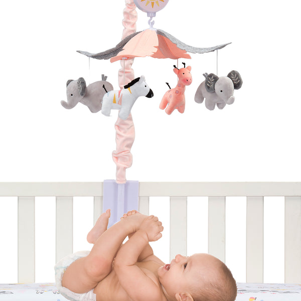Jazzy Jungle Musical Baby Crib Mobile by Lambs & Ivy