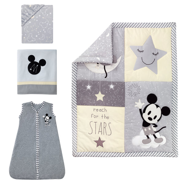 Mickey Mouse 4-Piece Crib Bedding Set by Lambs & Ivy