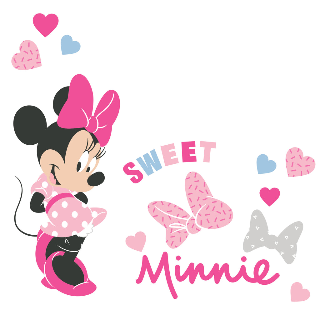 Stickers Bébé Minnie rose Disney - Color-stickers