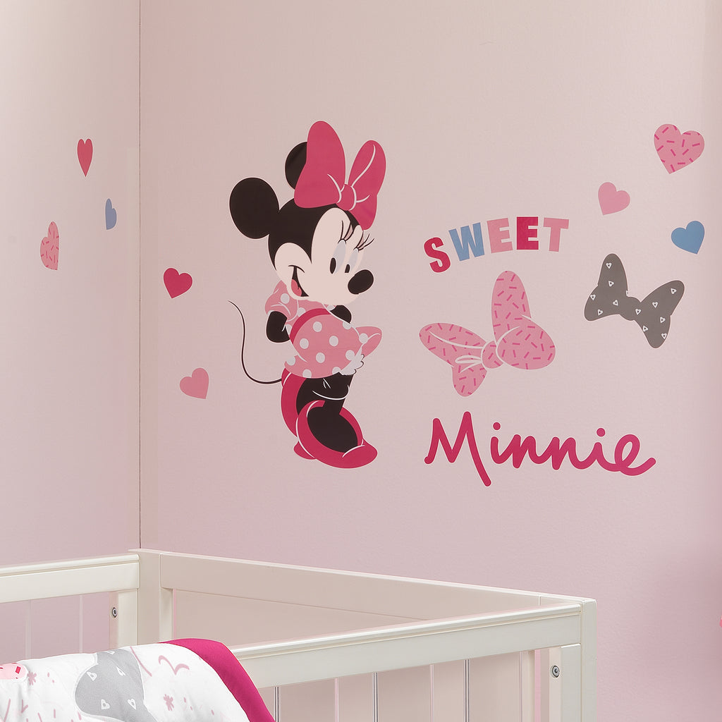 Disney Baby Minnie Mouse Love Wall Decals/Stickers with Hearts/Bows – Lambs  & Ivy