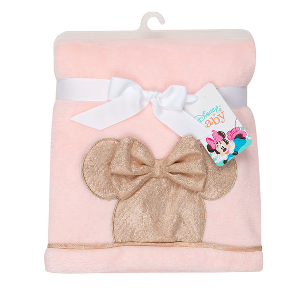 MINNIE MOUSE Appliqued Baby Blanket by Lambs & Ivy