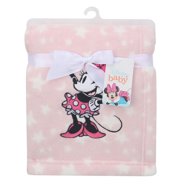 Minnie Mouse Stars Baby Blanket by Lambs & Ivy