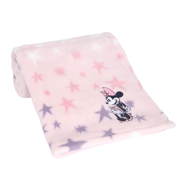 Minnie Mouse Star Baby Blanket by Lambs & Ivy