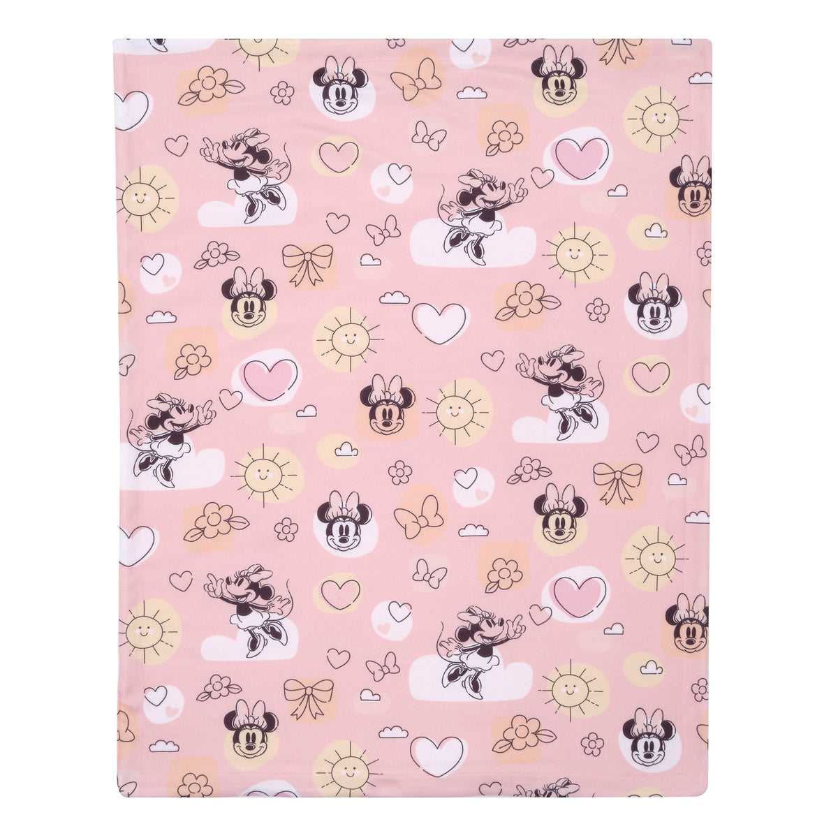 Disney Baby Sweetheart Minnie Mouse Pink Soft Fleece Baby Blanket ...