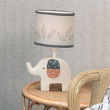 Patchwork Jungle Lamp With Shade & Bulb by Lambs & Ivy