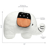 Patchwork Jungle Elephant Pillow Plush by Lambs & Ivy