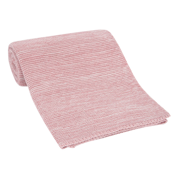 Signature Pink Knit Baby Blanket by Lambs & Ivy