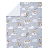 Disney Baby Hunny Bear Winnie The Pooh Gray Soft Faux Shearling Baby Blanket - Lambs & Ivy
