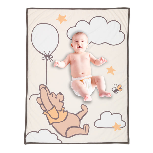 WINNIE THE POOH Picture Perfect Baby Blanket by Lambs & Ivy