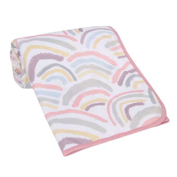 Signature Rainbow Minky Baby Blanket by Lambs & Ivy